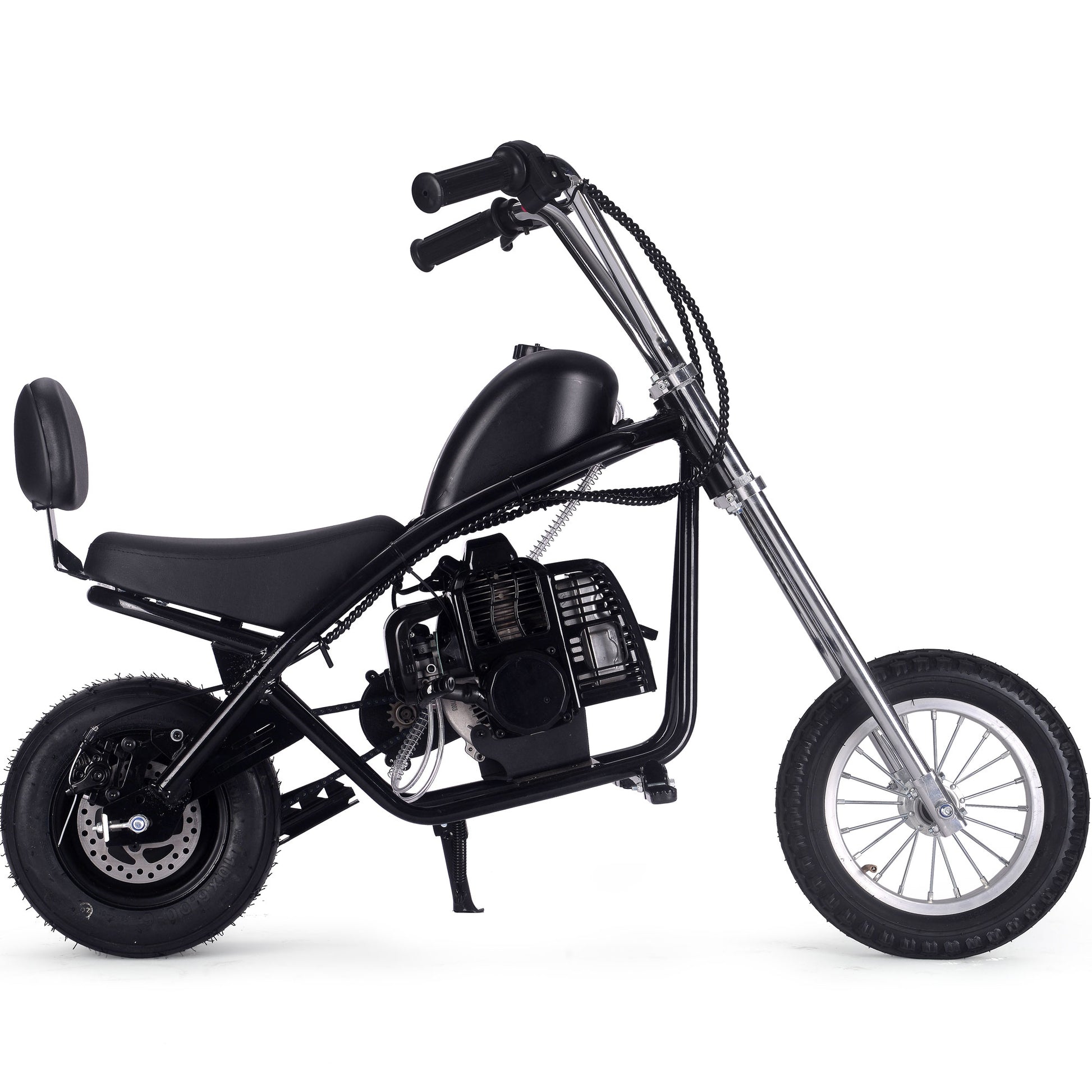 MotoTec 49cc Gas Mini Chopper V2 Black - view 2