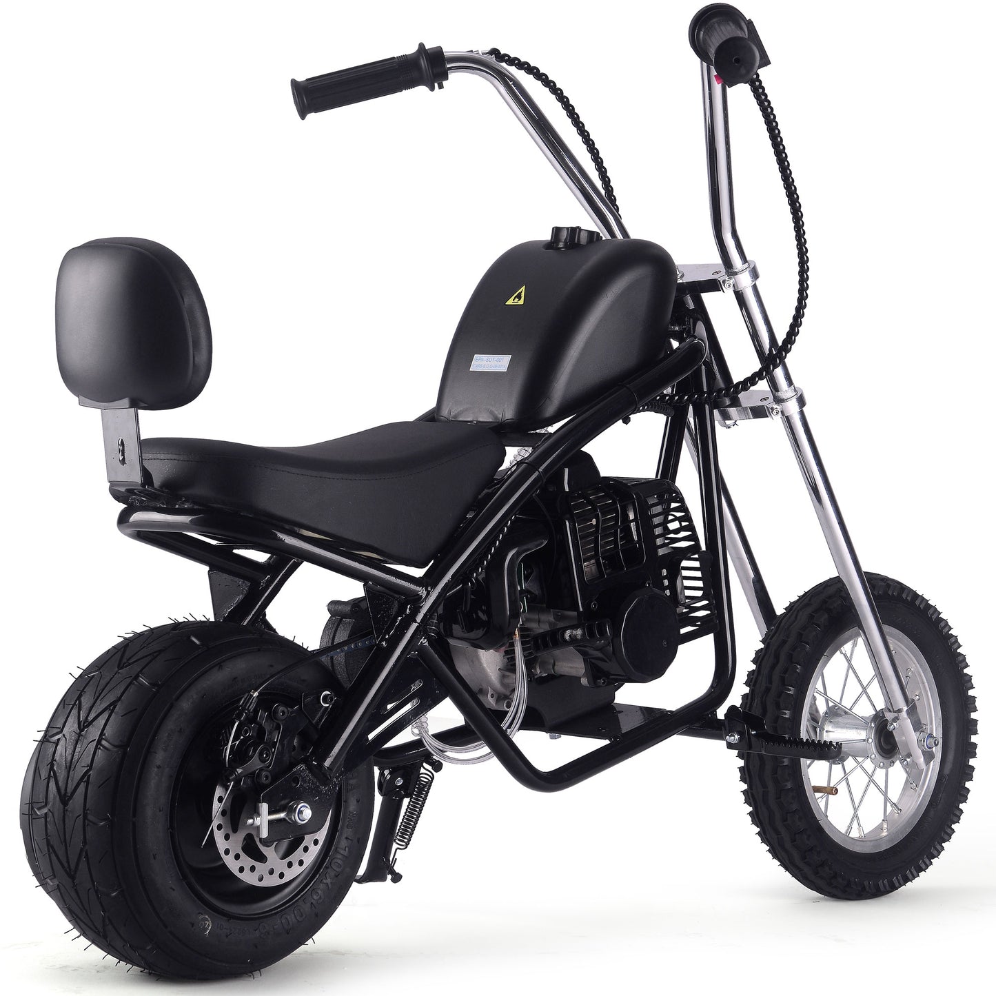 MotoTec 49cc Gas Mini Chopper V2 Black - view 3