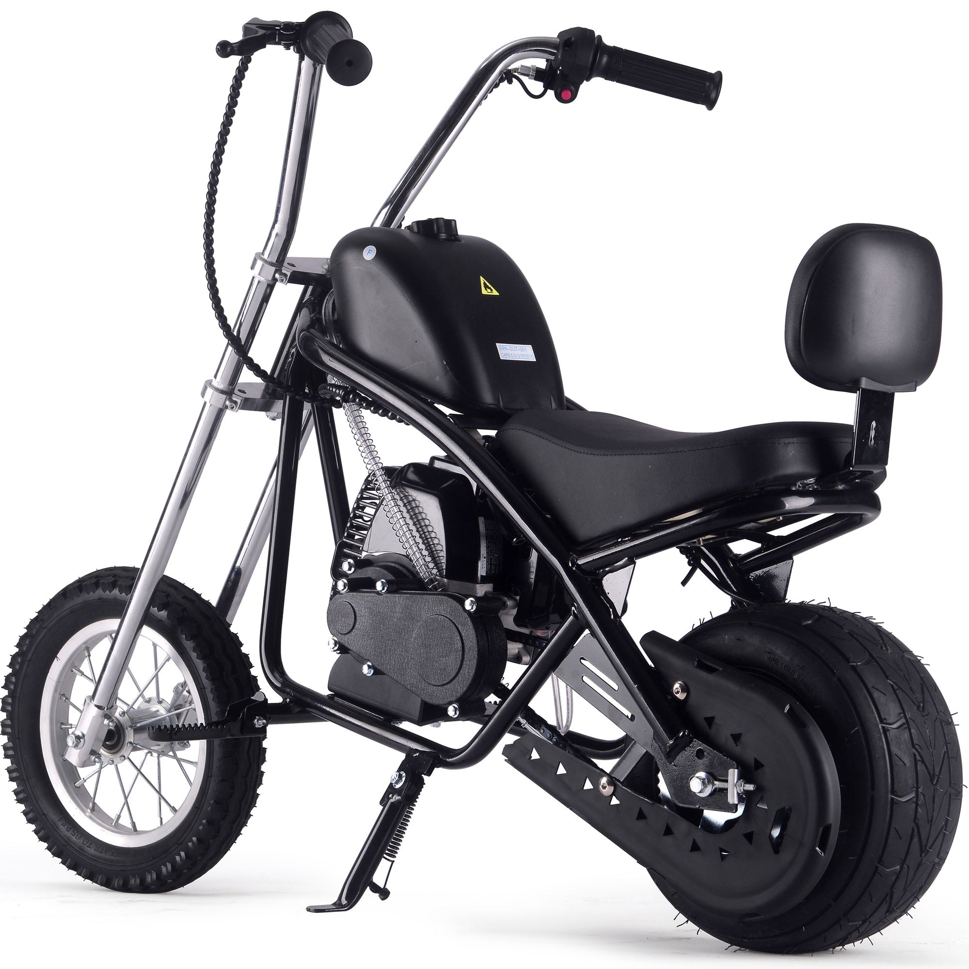 MotoTec 49cc Gas Mini Chopper V2 Black - view 4
