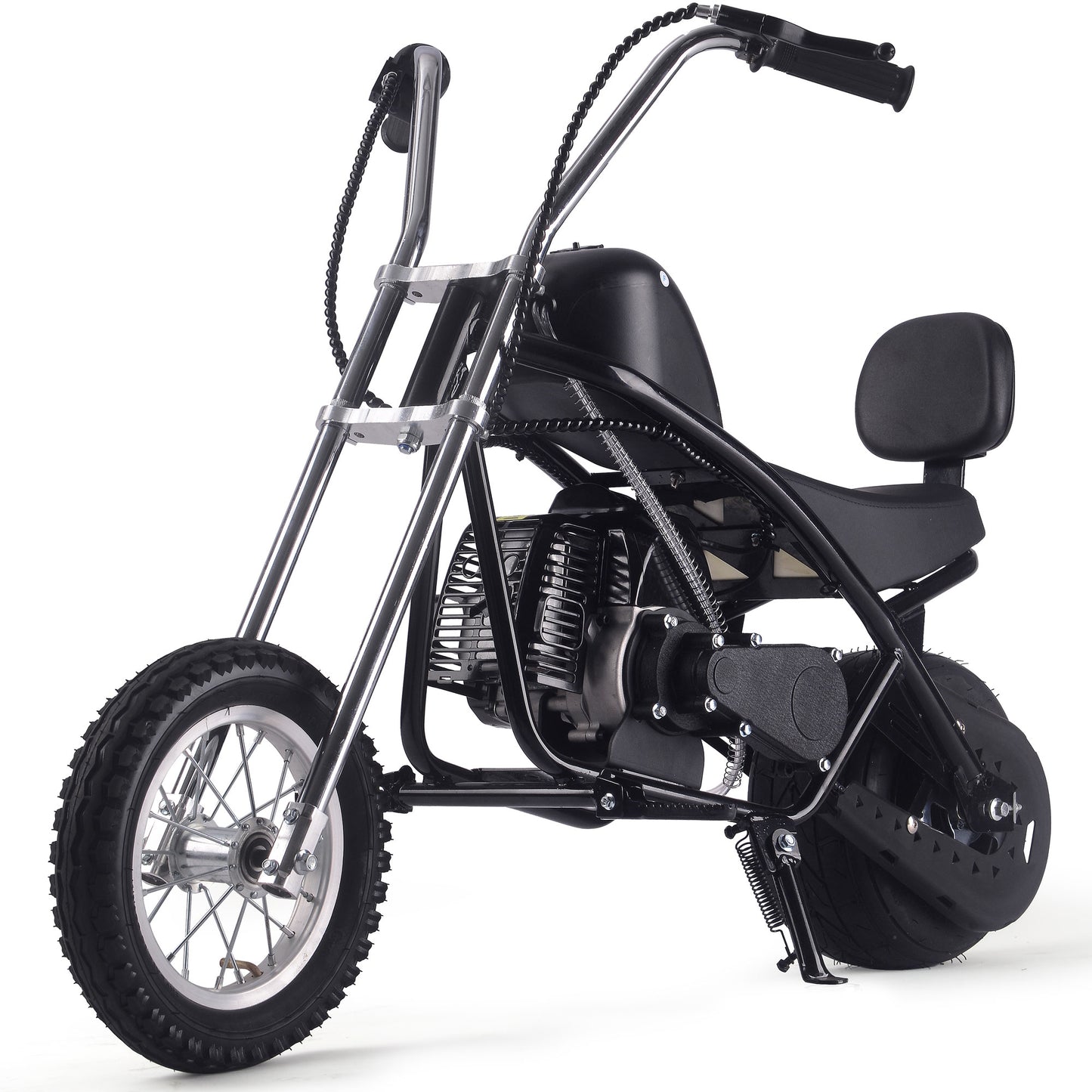 MotoTec 49cc Gas Mini Chopper V2 Black - view 6