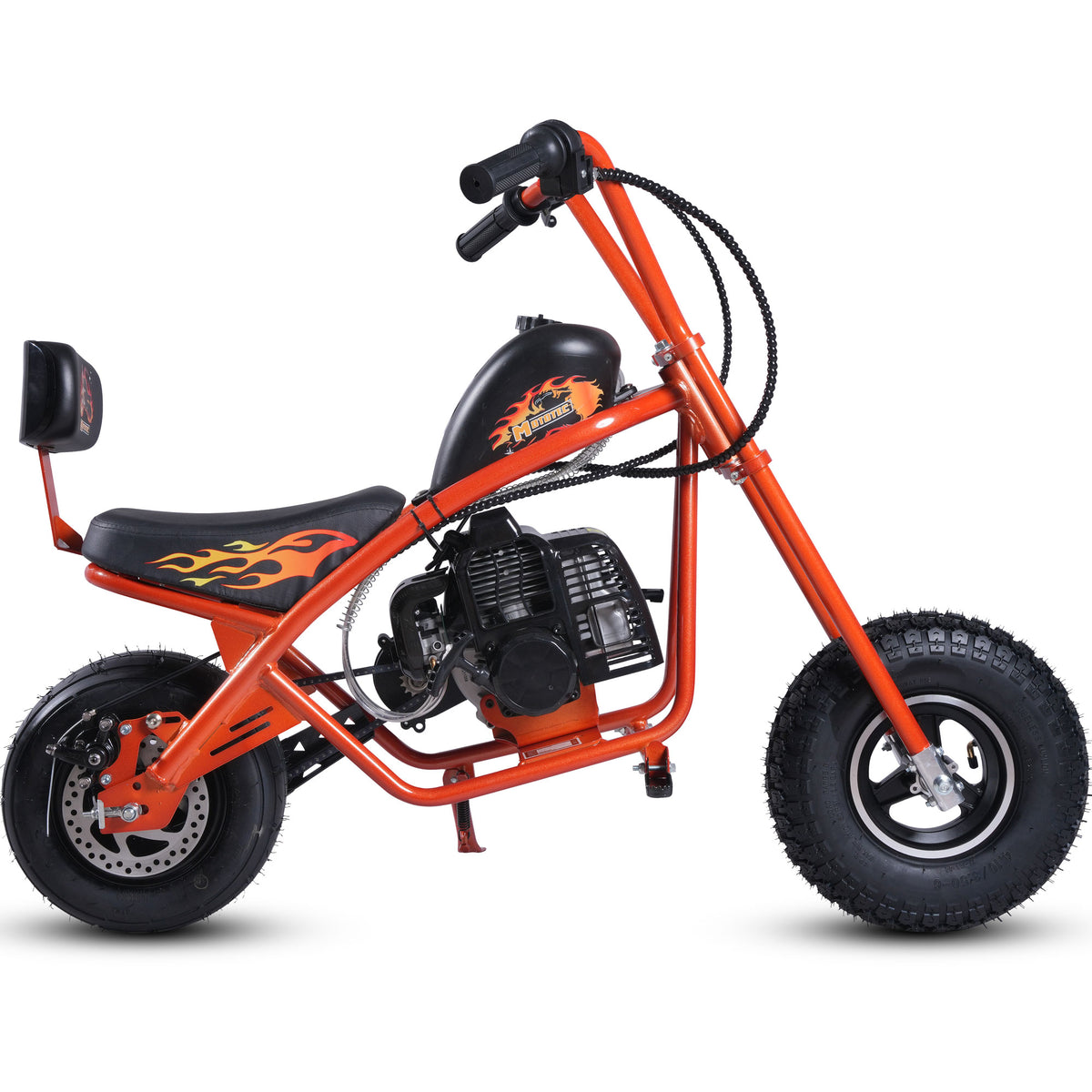 MotoTec 49cc Gas Mini Chopper V2 Orange - view 2