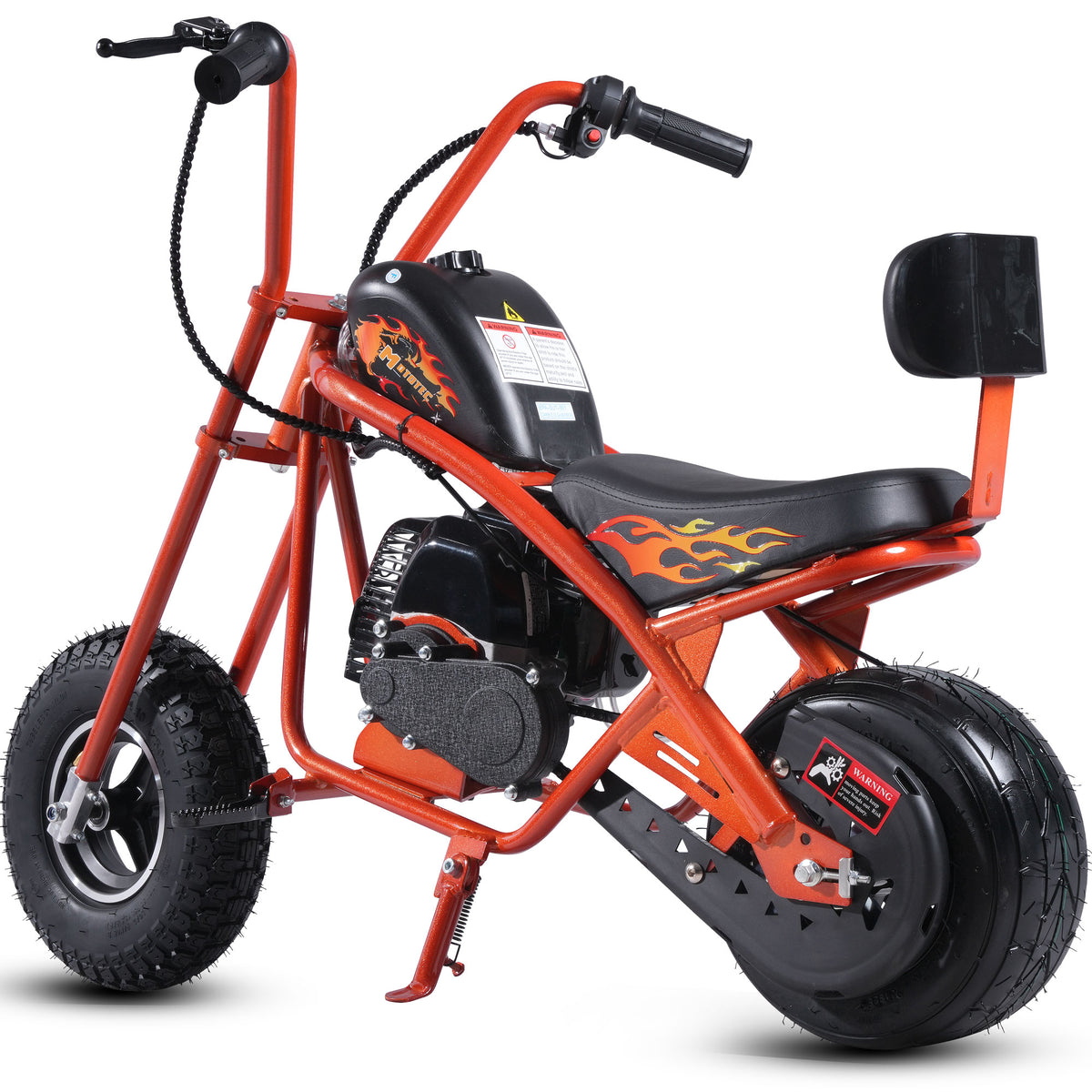 MotoTec 49cc Gas Mini Chopper V2 Orange - view 4