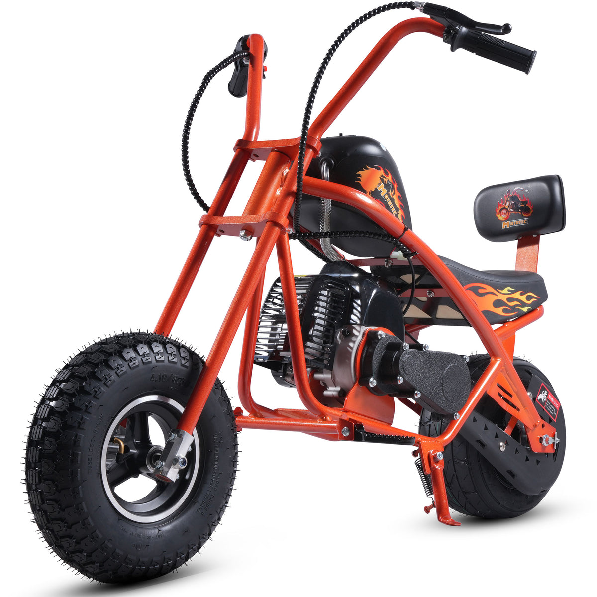 MotoTec 49cc Gas Mini Chopper V2 Orange - view 6