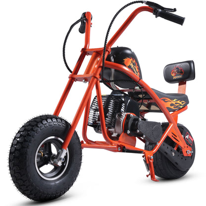 MotoTec 49cc Gas Mini Chopper V2 Orange - view 6