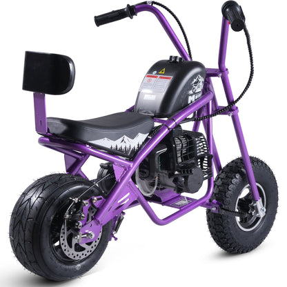 MotoTec 49cc Gas Mini Chopper V2 Purple - view 4