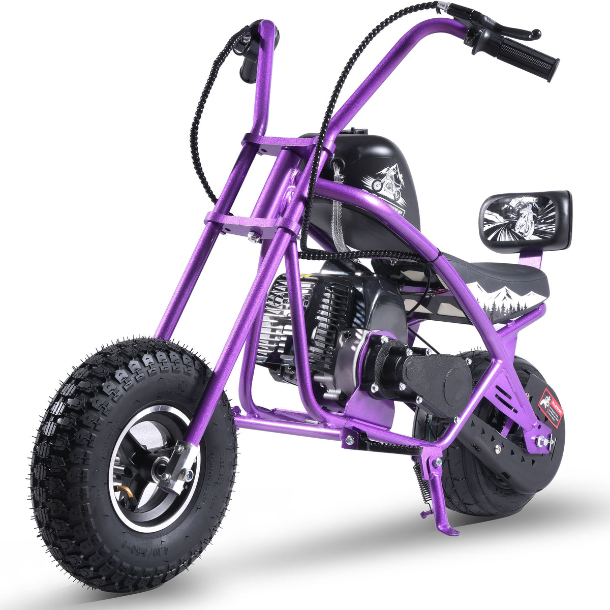 MotoTec 49cc Gas Mini Chopper V2 Purple - view 6