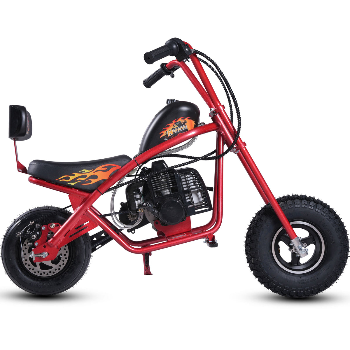 MotoTec 49cc Gas Mini Chopper V2 Red - view 2