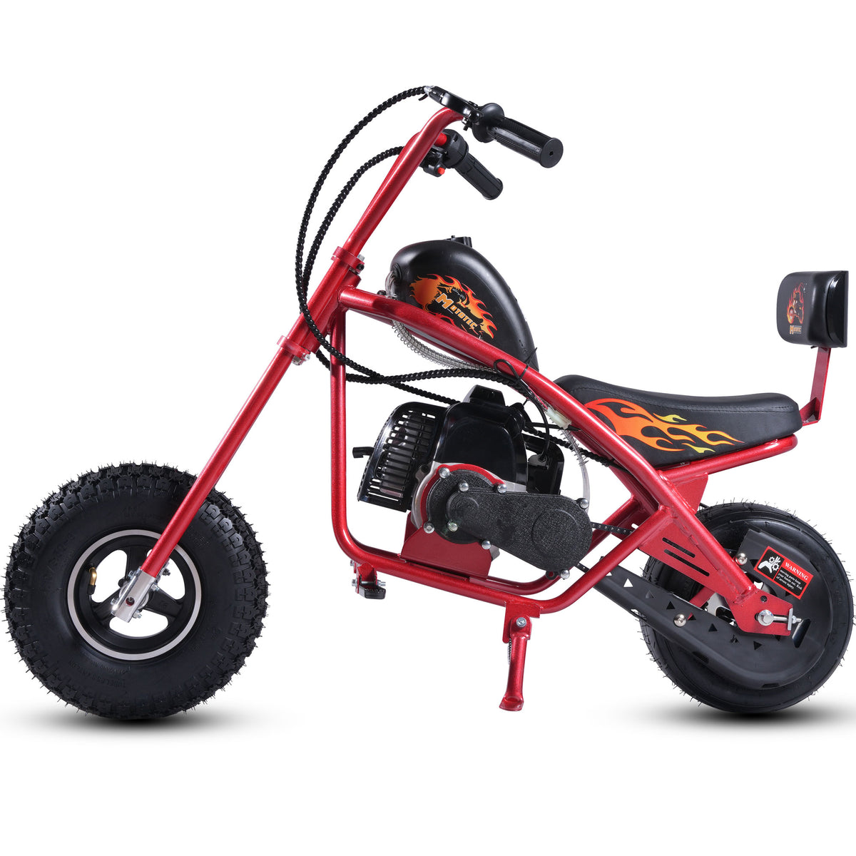 MotoTec 49cc Gas Mini Chopper V2 Red - view 5