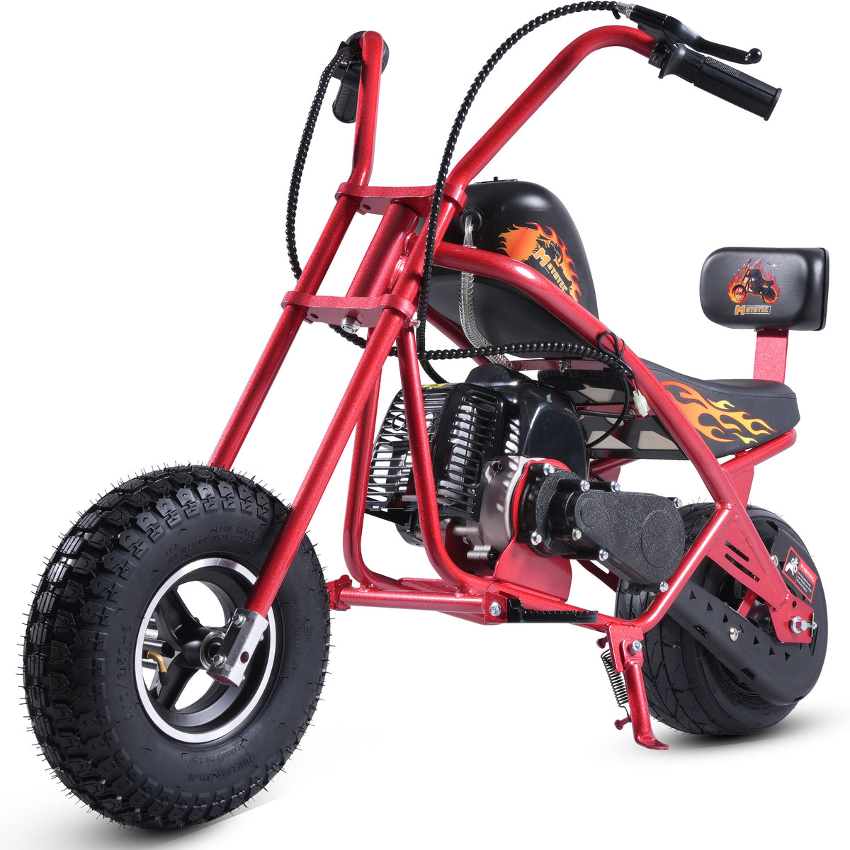 MotoTec 49cc Gas Mini Chopper V2 Red - view 6
