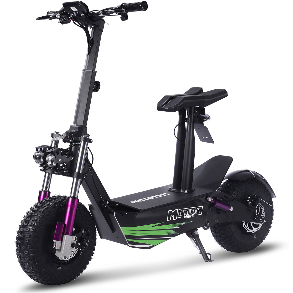 MotoTec Mars 48V 2500W Electric Scooter Black - view 5