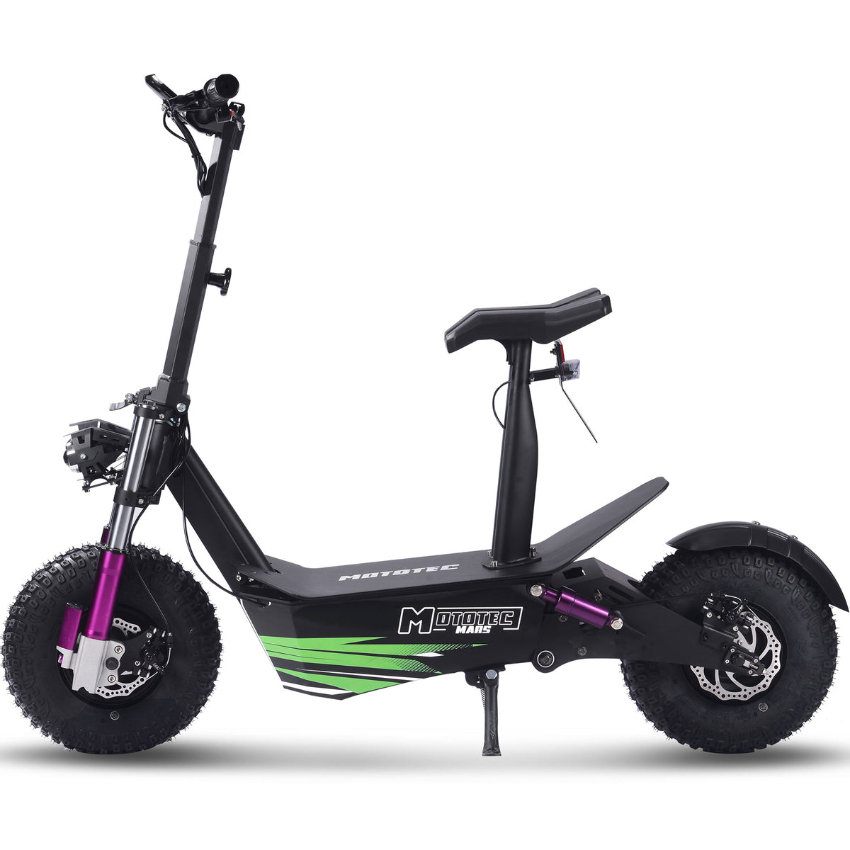 MotoTec Mars 48V 2500W Electric Scooter Black - view 6