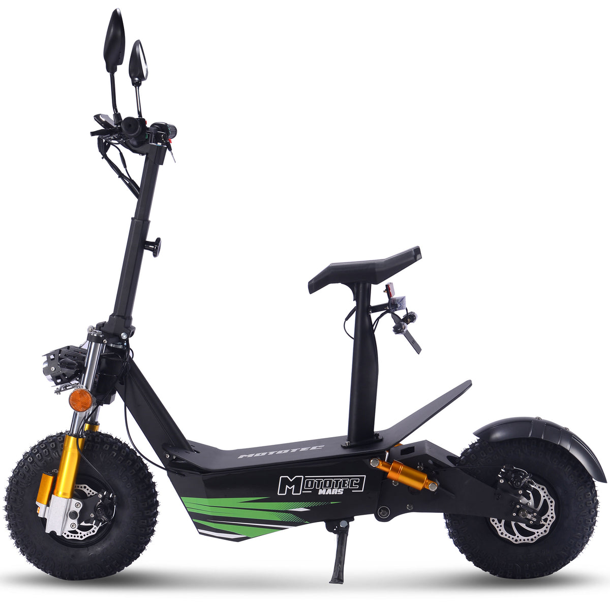 MotoTec Mars 60V 3500W Electric Scooter Black - view 2