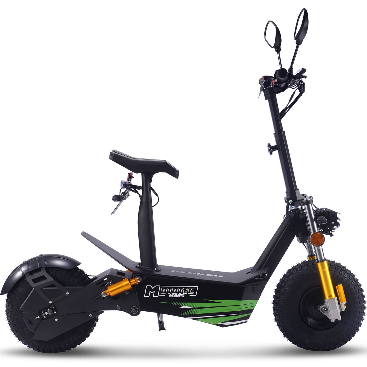MotoTec Mars 60V 3500W Electric Scooter Black - view 3