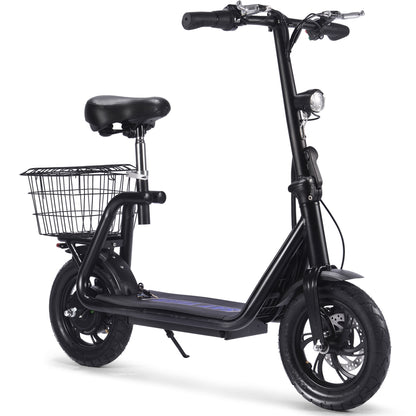 MotoTec Metro 36V 500W Lithium Electric Scooter Black