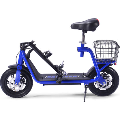 MotoTec Metro 36V 500W Lithium Electric Scooter Blue - view 2