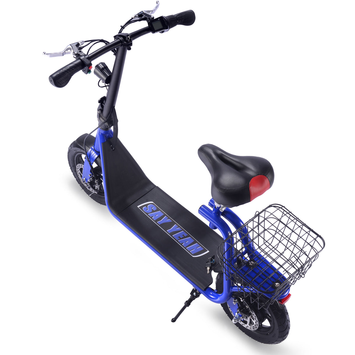 MotoTec Metro 36V 500W Lithium Electric Scooter Blue - view 3