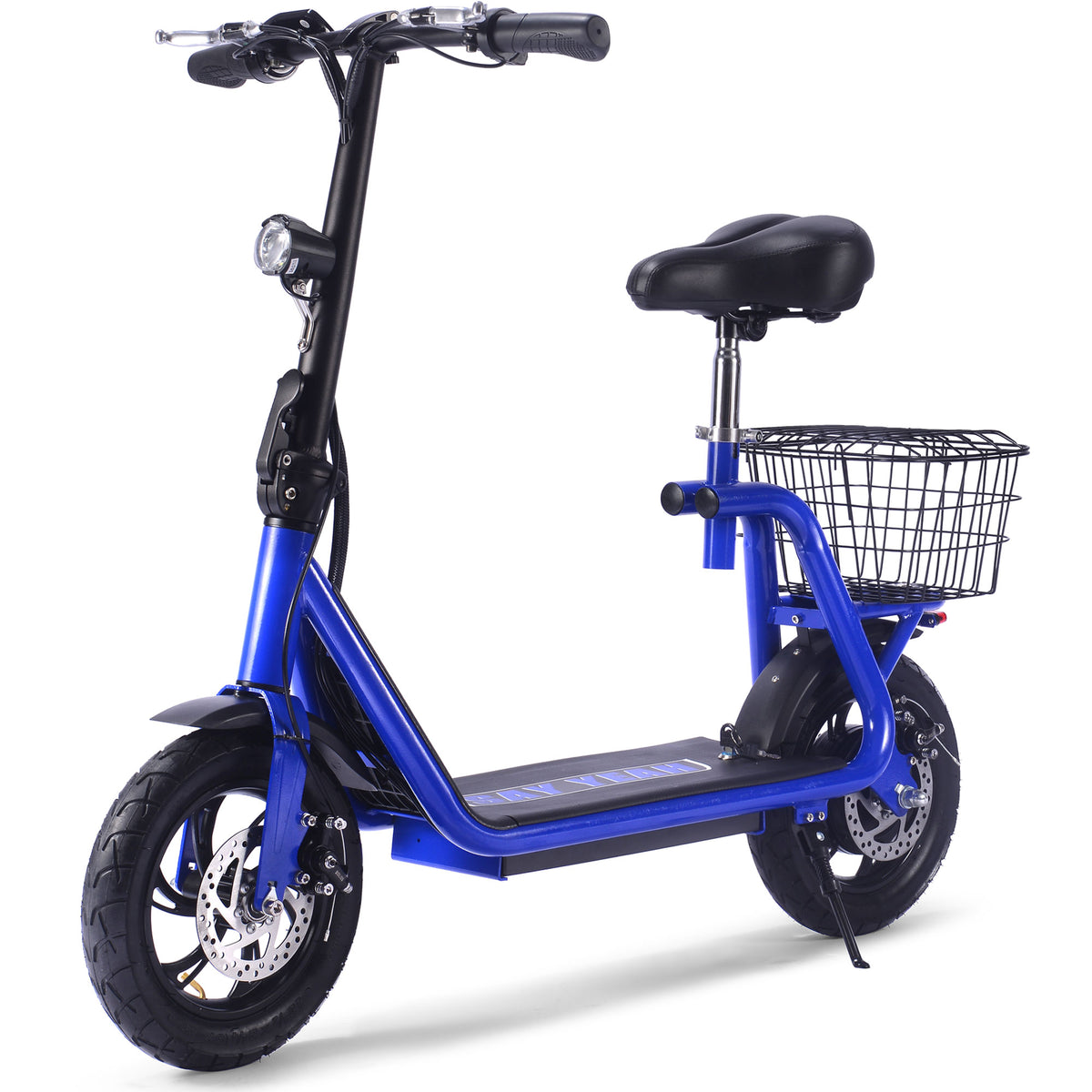 MotoTec Metro 36V 500W Lithium Electric Scooter Blue - view 4
