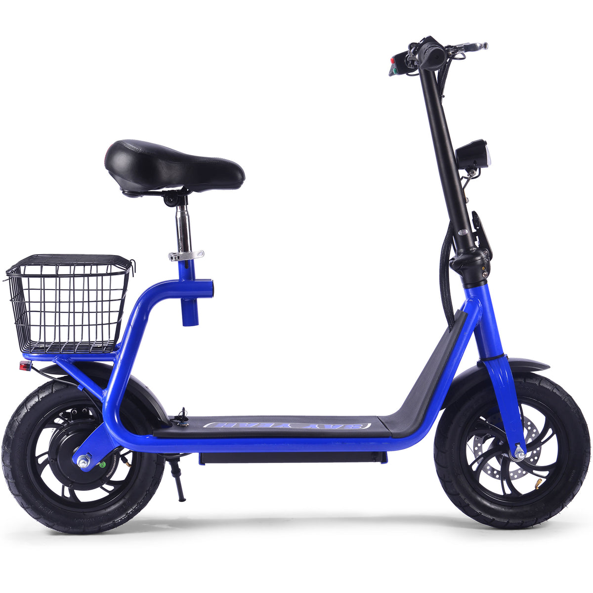 MotoTec Metro 36V 500W Lithium Electric Scooter Blue - view 5