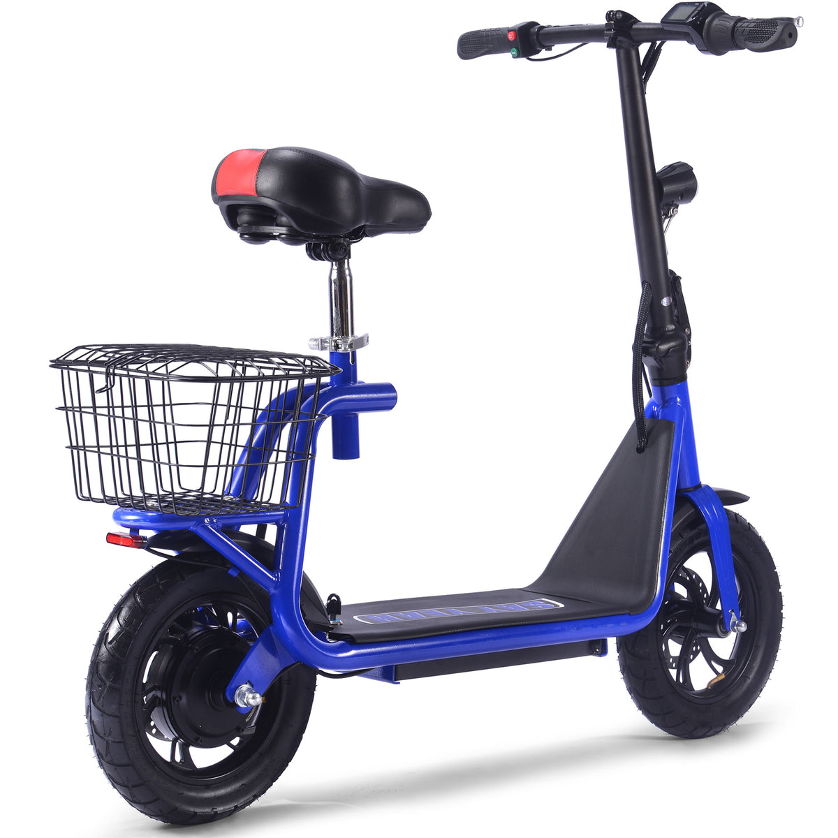 MotoTec Metro 36V 500W Lithium Electric Scooter Blue - view 6