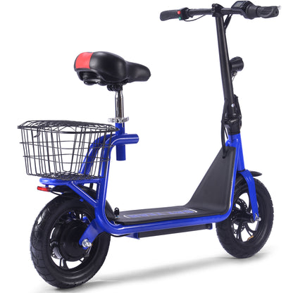 MotoTec Metro 36V 500W Lithium Electric Scooter Blue - view 6