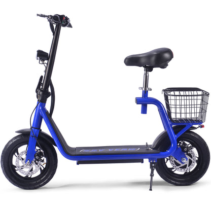 MotoTec Metro 36V 500W Lithium Electric Scooter Blue - view 8