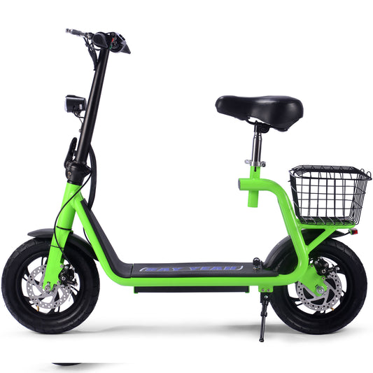 MotoTec Metro 36V 500W Lithium Electric Scooter Green - view 2