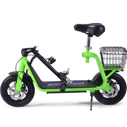 MotoTec Metro 36V 500W Lithium Electric Scooter Green - view 3
