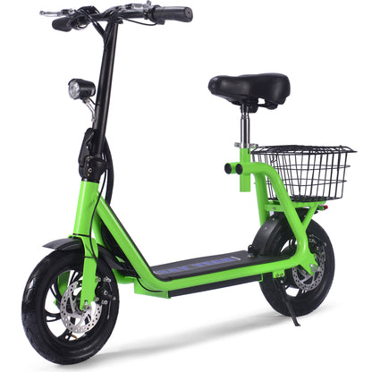 MotoTec Metro 36V 500W Lithium Electric Scooter Green - view 5