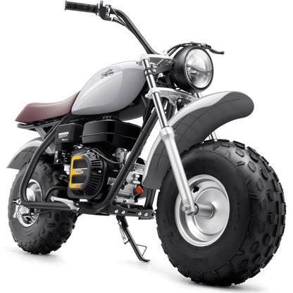 MotoTec 200cc 6.5HP Trailcross Gas Mini Bike Grey - view 10