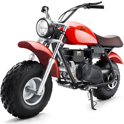 MotoTec 200cc 6.5HP Trailcross Gas Mini Bike Red