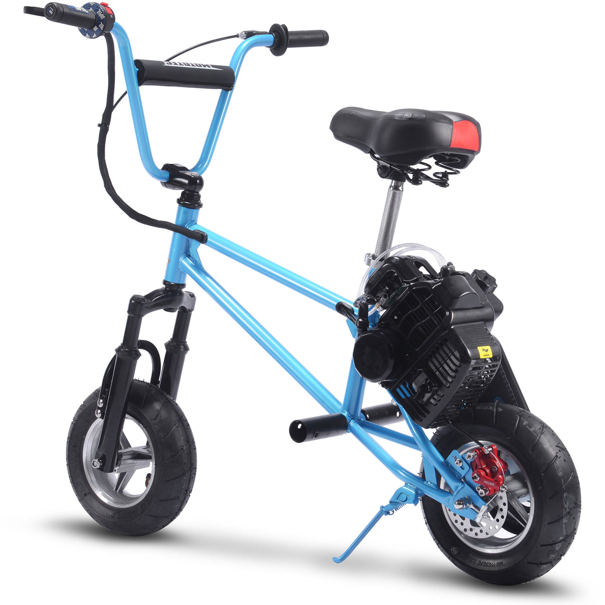 MotoTec 49cc Gas Mini Bike V2 Blue - view 4