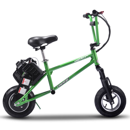 MotoTec 49cc Gas Mini Bike V2 Green - view 2