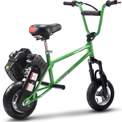 MotoTec 49cc Gas Mini Bike V2 Green - view 3