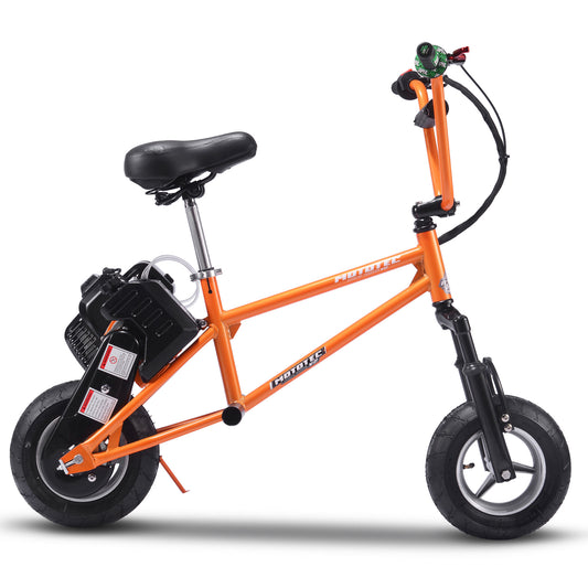 MotoTec 49cc Gas Mini Bike V2 Orange - view 2