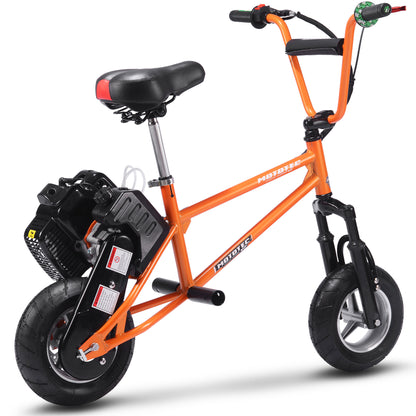 MotoTec 49cc Gas Mini Bike V2 Orange - view 3
