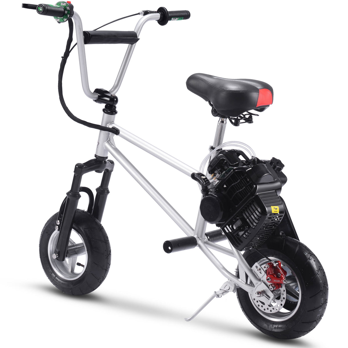 MotoTec 49cc Gas Mini Bike V2 Silver - view 4