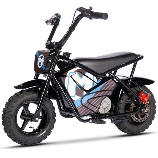 MotoTec 24V 250W Electric Mini Bike Black - view 2