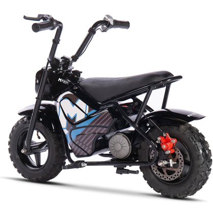 MotoTec 24V 250W Electric Mini Bike Black - view 6