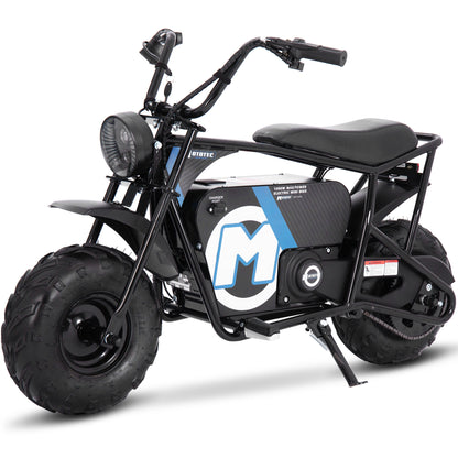 MotoTec 48V 1000W Electric Mini Bike Black - view 6