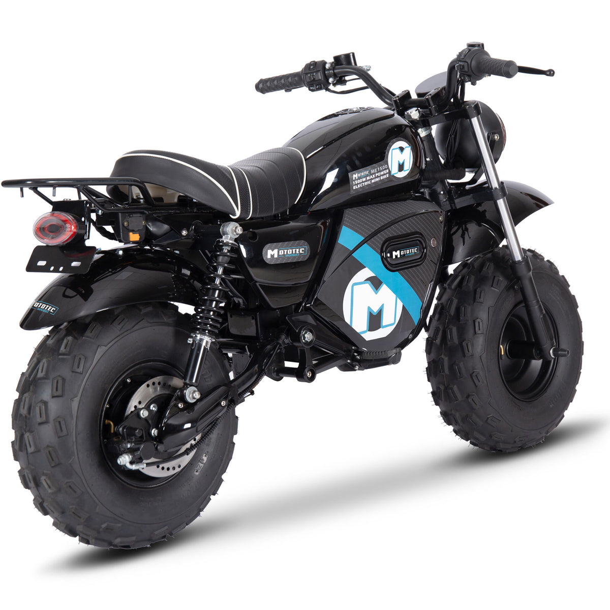 MotoTec 60V 1500W Electric Mini Bike Lithium Black - view 5