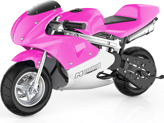 MotoTec Phantom Gas Pocket Bike 49cc 2-Stroke Pink - view 2