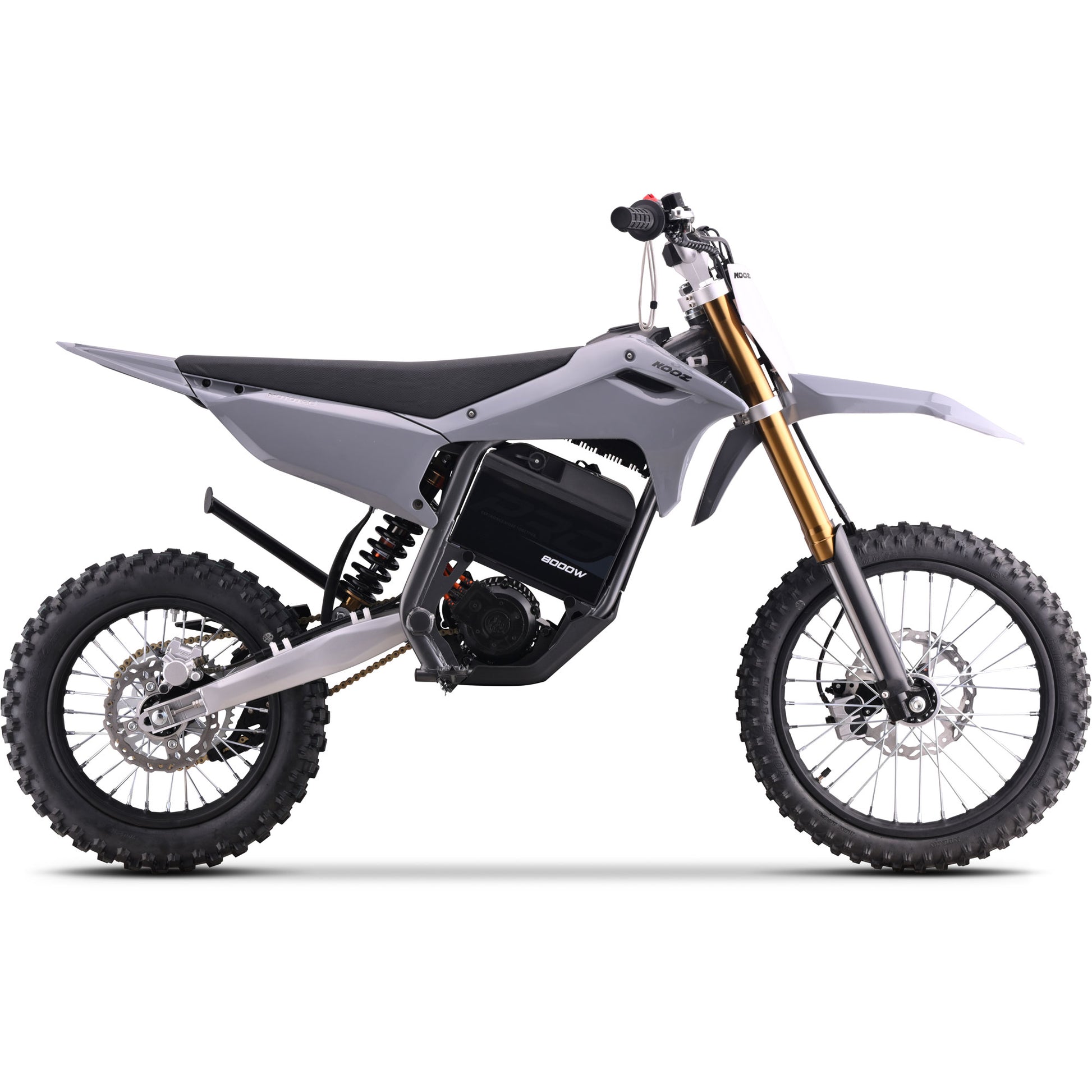 MotoTec 72V 8000W Pro Electric Dirt Bike 17/14 Lithium Grey - view 5