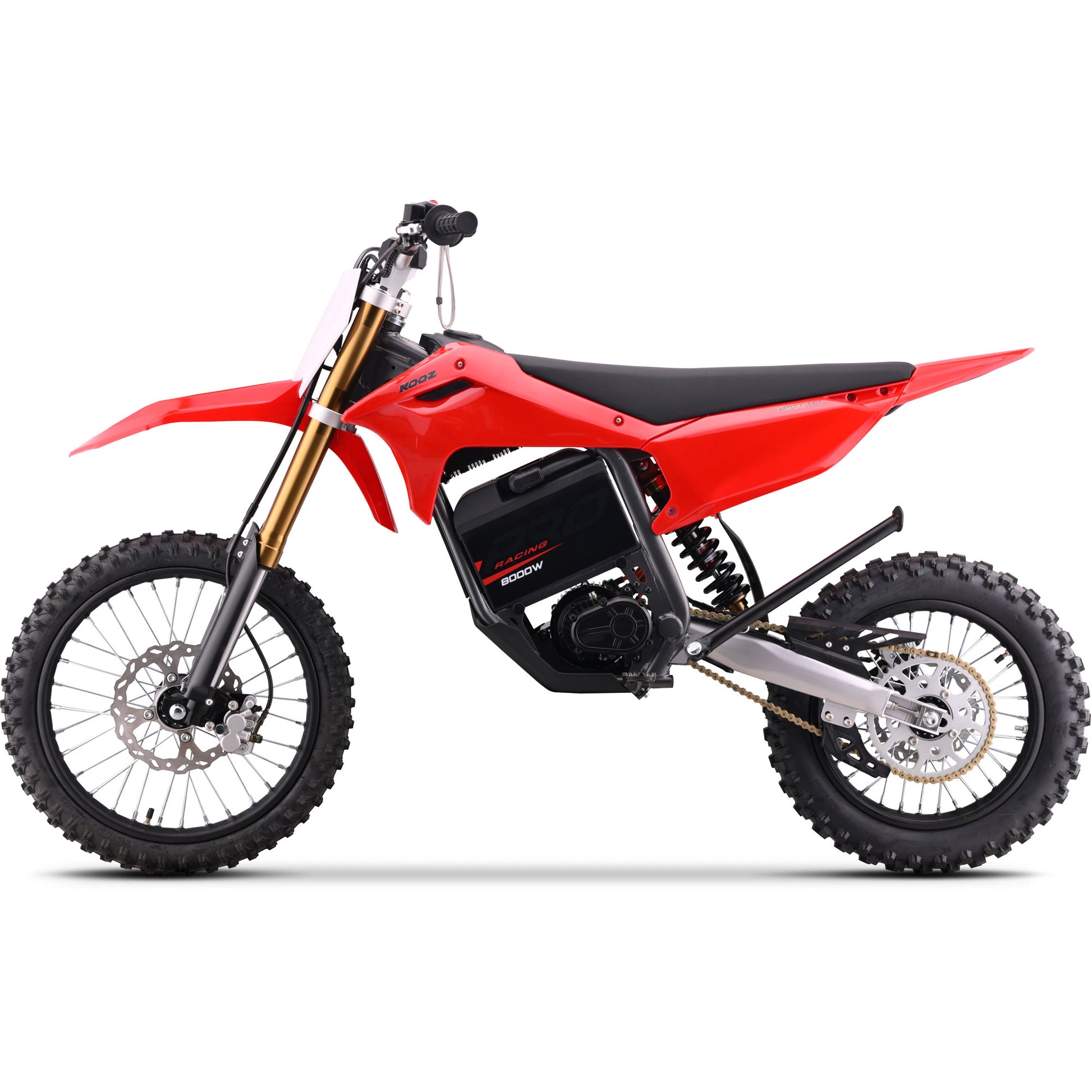 MotoTec 72V 8000W Pro Electric Dirt Bike 17/14 Lithium Red - view 4