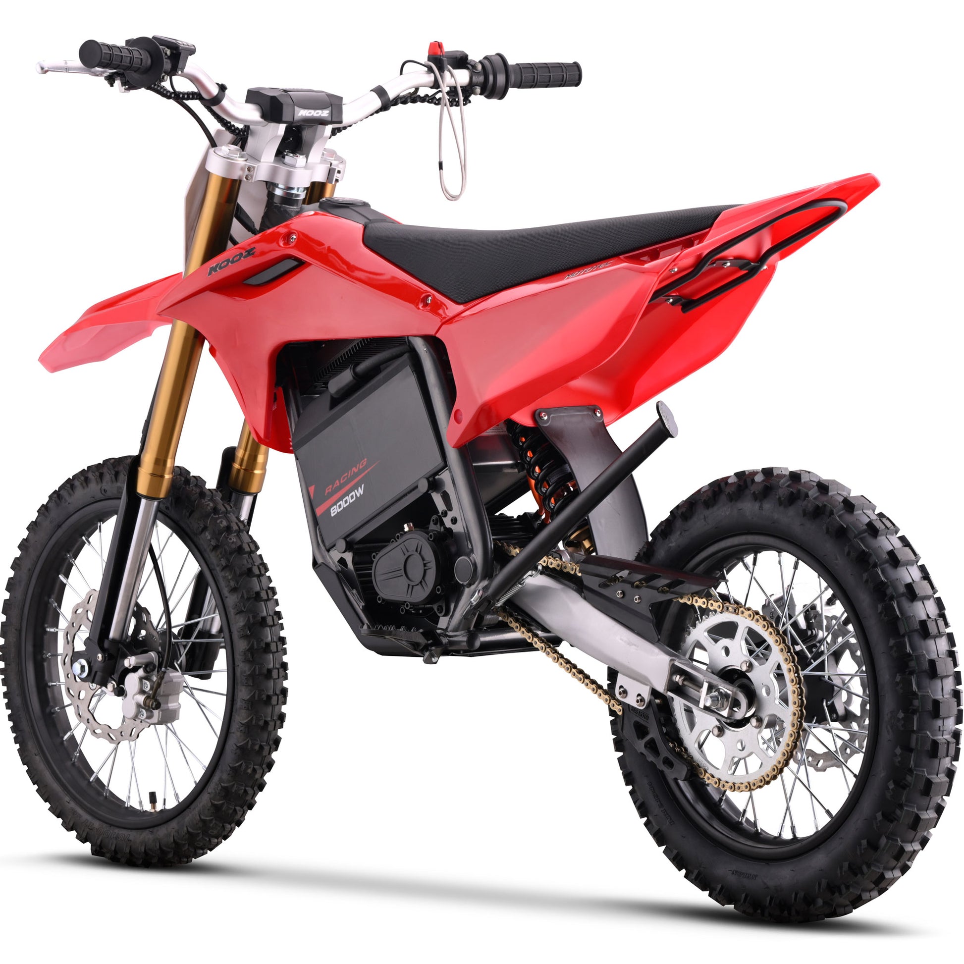 MotoTec 72V 8000W Pro Electric Dirt Bike 17/14 Lithium Red - view 8