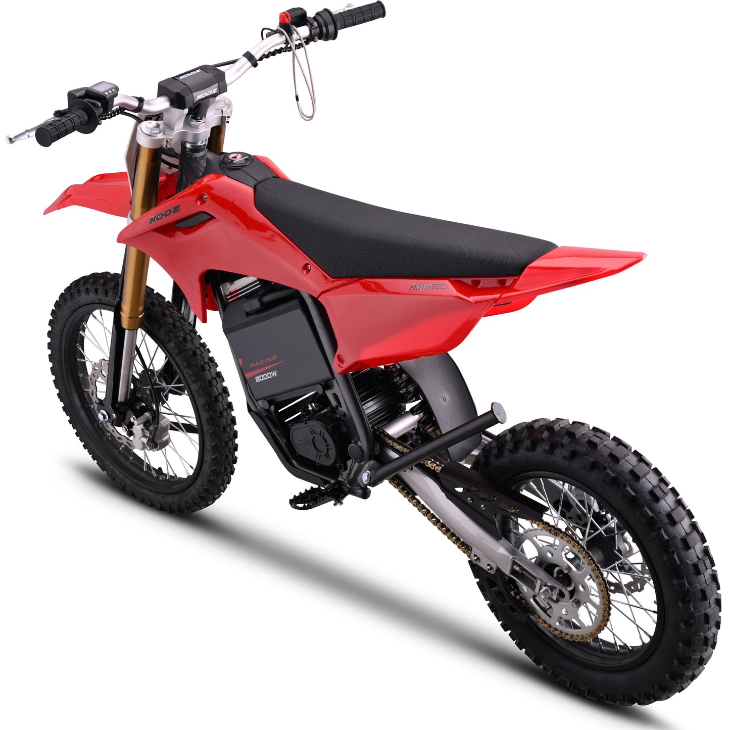 MotoTec 72V 8000W Pro Electric Dirt Bike 17/14 Lithium Red - view 9