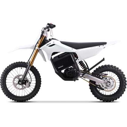 MotoTec 72V 8000W Pro Electric Dirt Bike 17/14 Lithium White - view 4