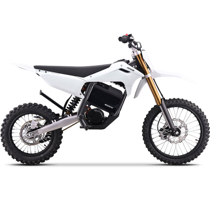 MotoTec 72V 8000W Pro Electric Dirt Bike 17/14 Lithium White - view 5