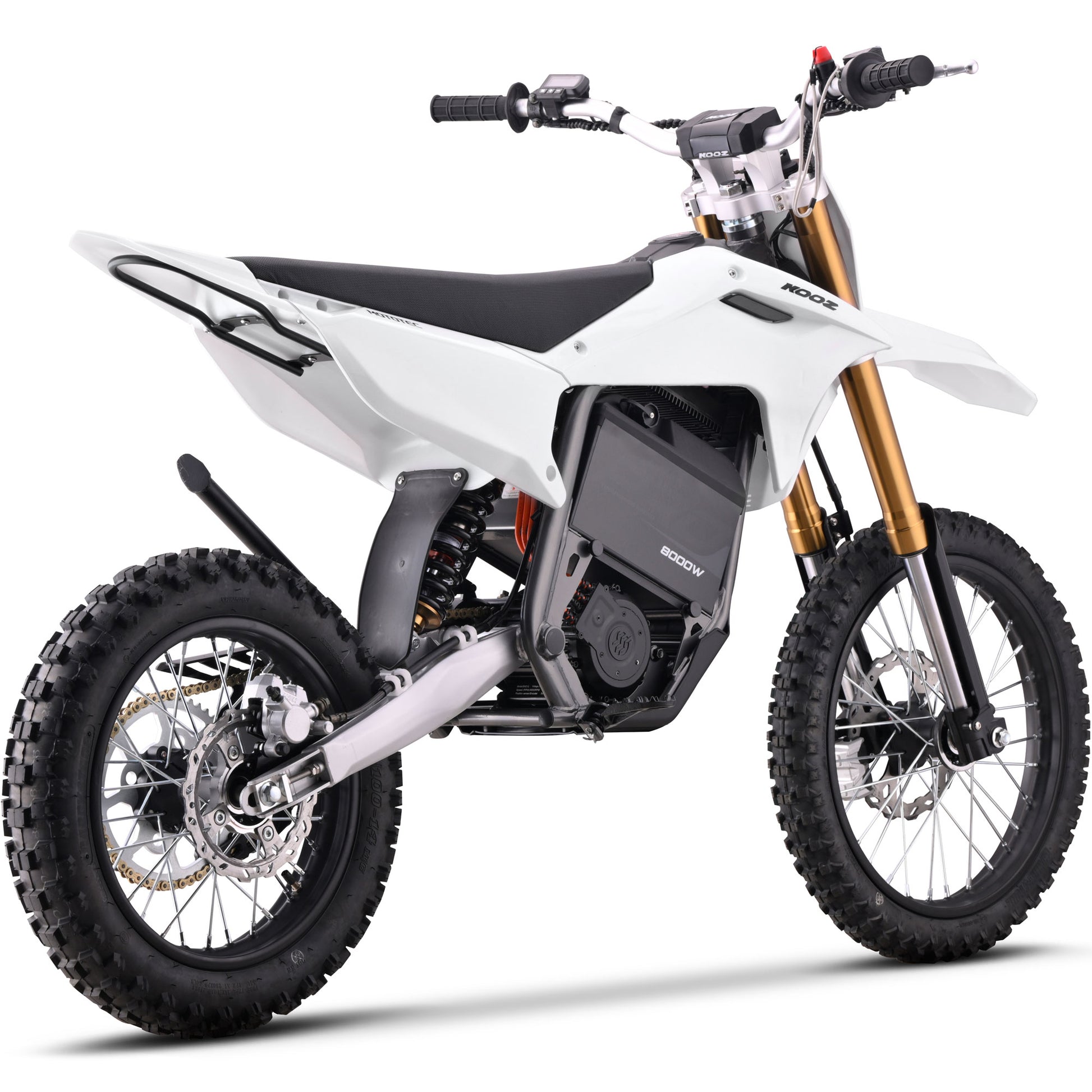 MotoTec 72V 8000W Pro Electric Dirt Bike 17/14 Lithium White - view 6