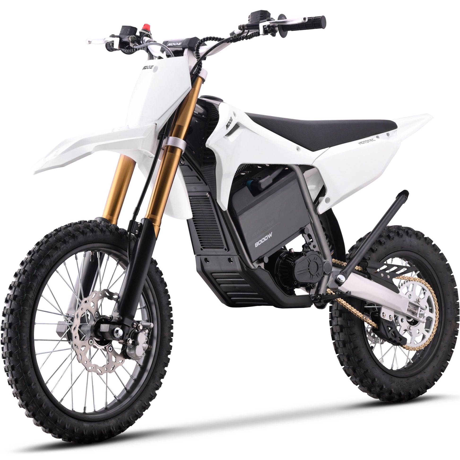 MotoTec 72V 8000W Pro Electric Dirt Bike 17/14 Lithium White - view 7