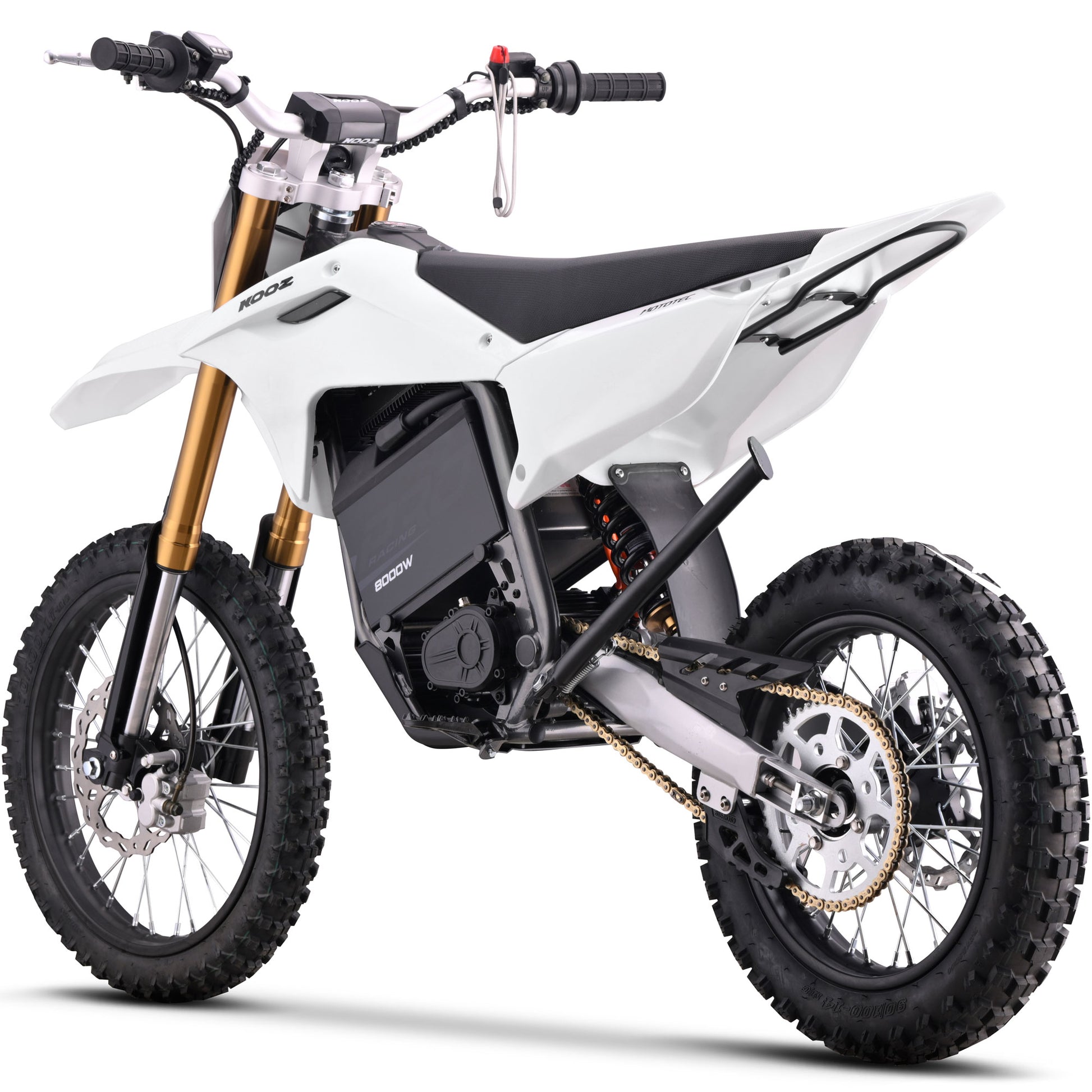 MotoTec 72V 8000W Pro Electric Dirt Bike 17/14 Lithium White - view 8